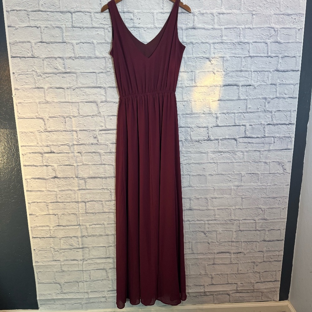 Show Me Your Mumu Burgundy Maxi Dress